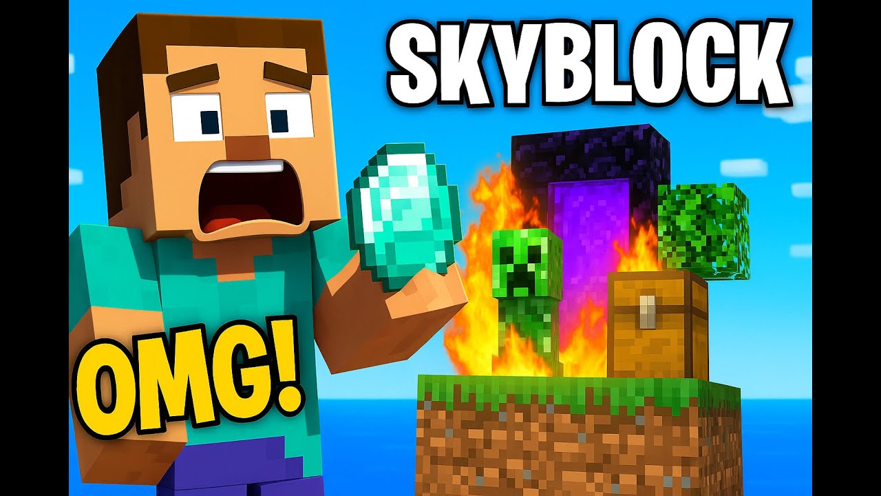 Zač&iacute;n&aacute;m od nuly na skyblocku! 😱🔥 | Minecraft Skyblock 1