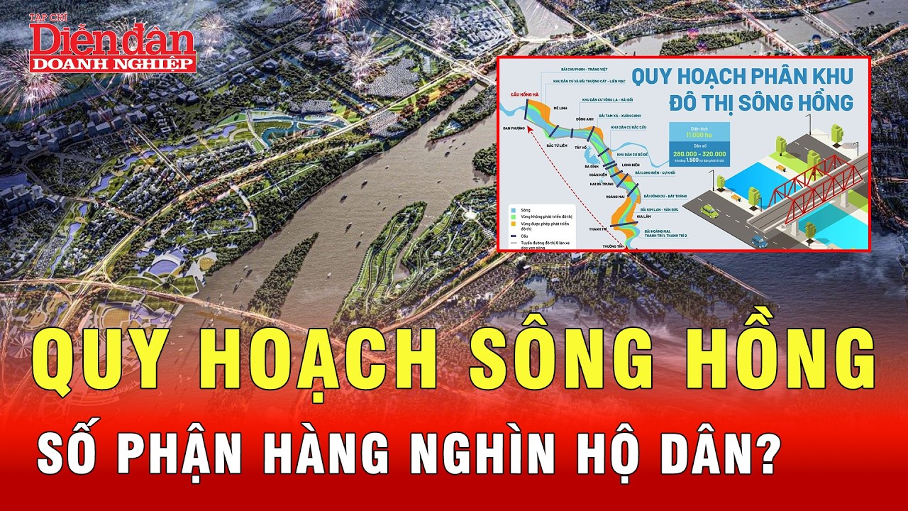 Quy hoạch sông Hồng, hàng nghìn hộ dân tái định cư ở đâu? | Tin tức 24h