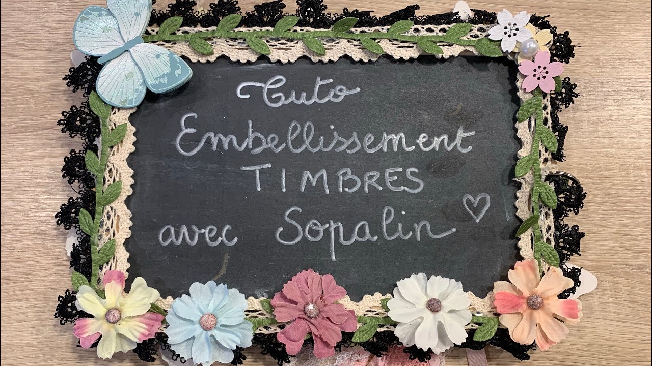 Tuto facile Embellissements timbres recyclage 💙🦋 |11 #scrapbooking #loisirscreatifs #action #art
