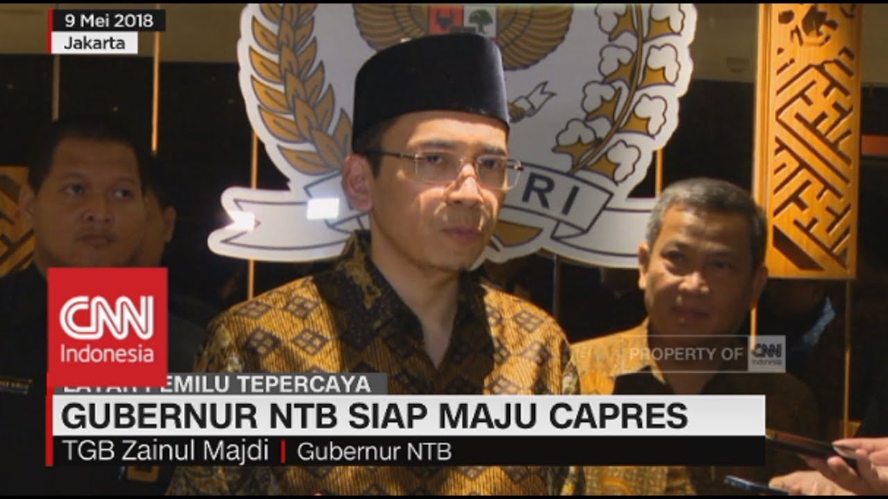 Gubernur NTB Tuan Guru Bajang Siap Maju Capres 2019