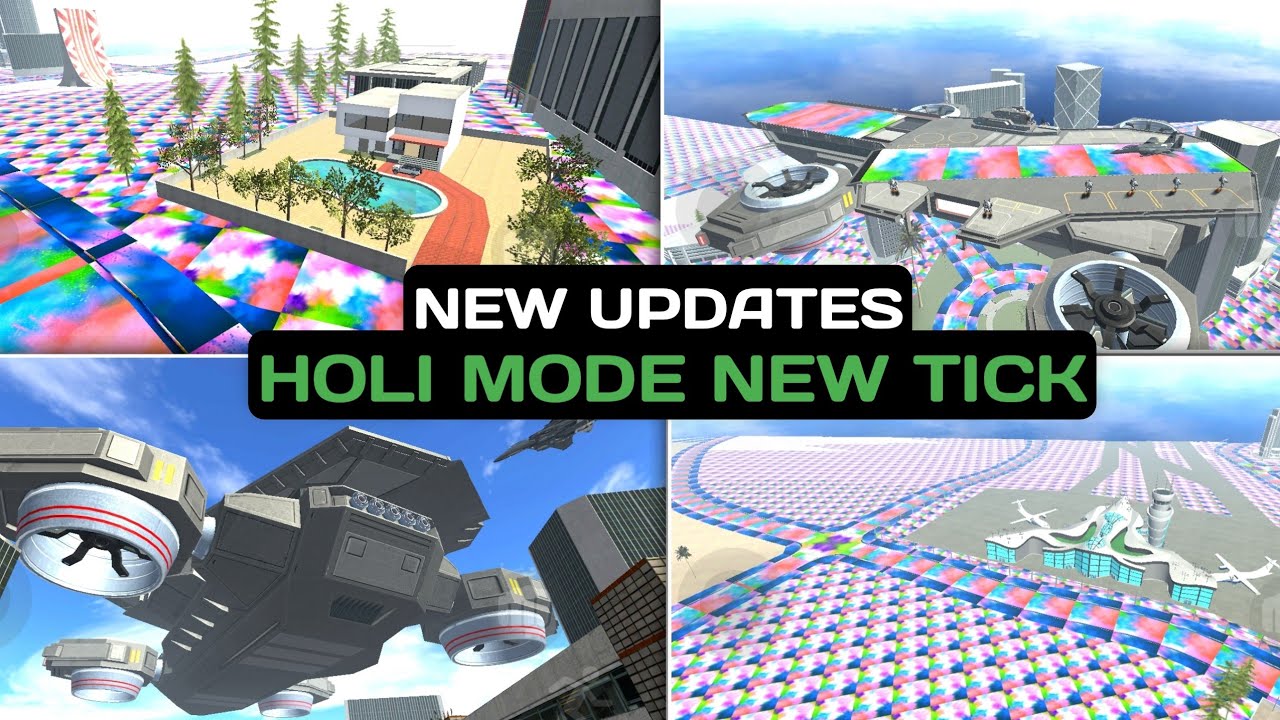 NEW UPDATES HOLI MODE आ गया ☺️ | INDIAN BIKE DRIVING 3D