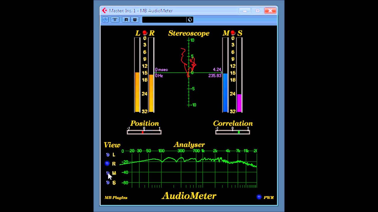 MB Audio Meter version 1 0 by MB Plugins Martin blankenburg video 2