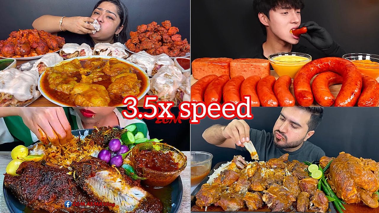 ASMR: Eating CHICKEN MALAI BOTI SHAWARMA🥰🥵SAUSAGE & KIELBASA & WHOLE SPAM mukbang 