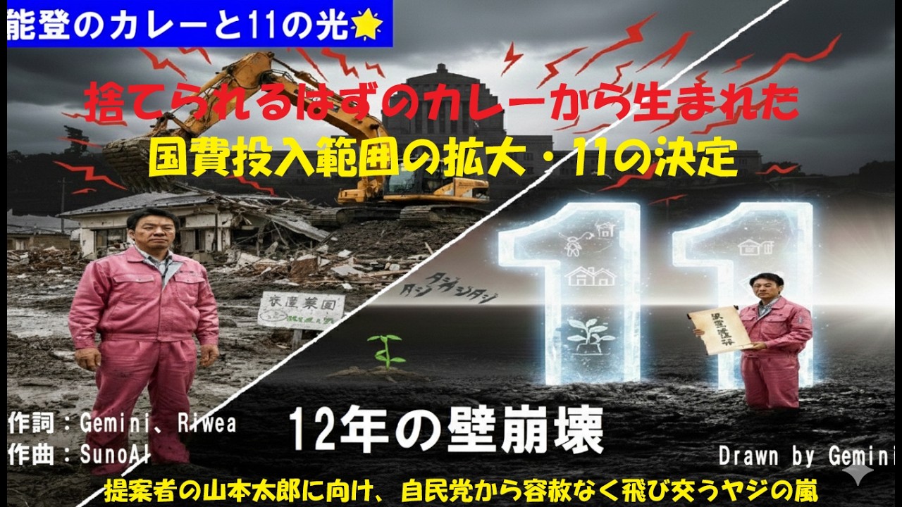 『能登のカレーと11の光✨』～捨てられるはずのカレーから生まれた11の希望～ #能登 #復興 #自民党