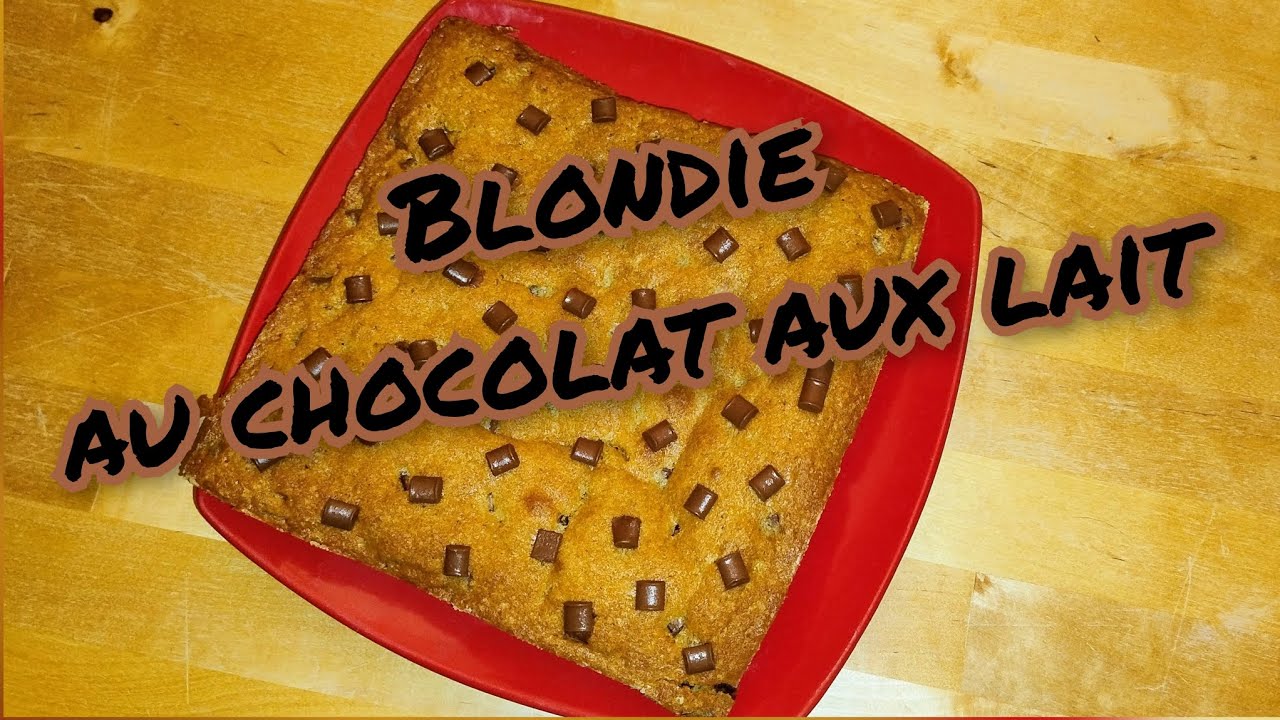 Faire un blondie au chocolat au lait