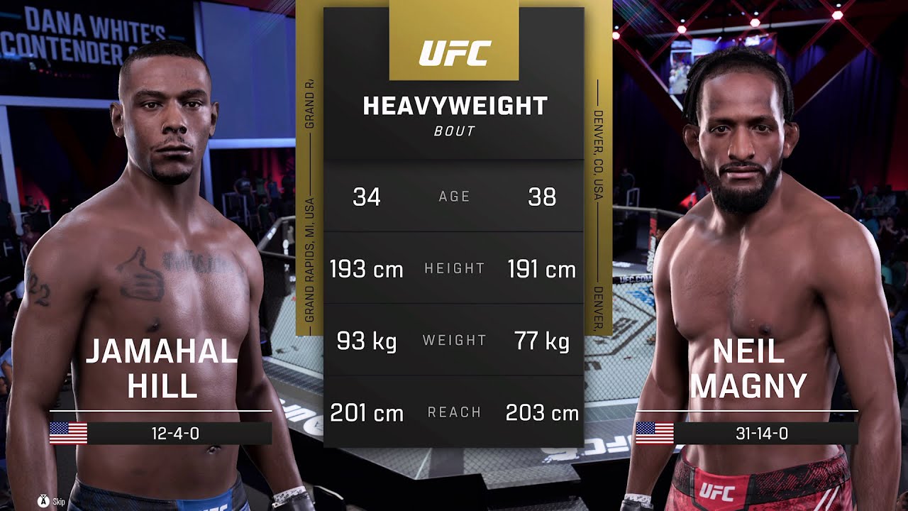 JAMAHAL HILL v NEIL MAGNY / Men's Openweight Tournament Last 256 / UFC 5