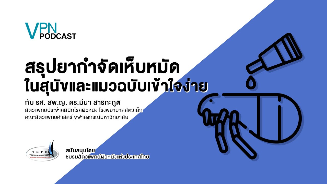 VPN Podcast EP.11 - สรุปยากำจัดเห็บหมัดในสุนัขและแมวฉบับเข้าใจง่าย
