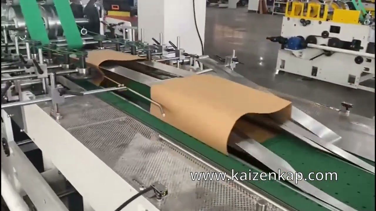 Karton Çanta Katlama ve Yapıştırma Makinesi