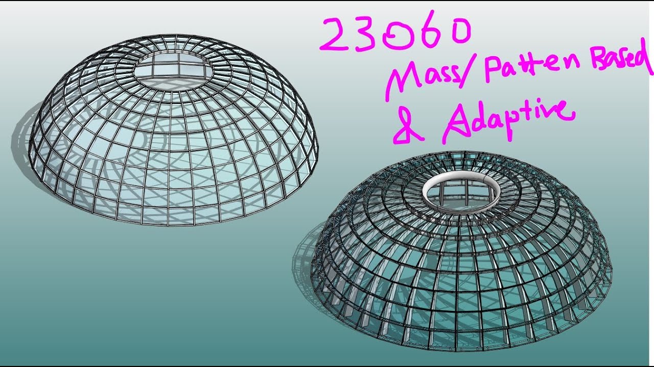 23060 - Revit Mass / Pattern Based / Adaptive Family
