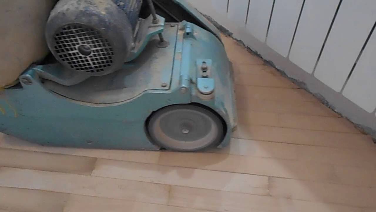 Шліфування лакування паркета