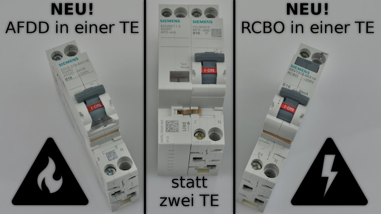 Siemens neuer AFDD und FI/LS-Schalter in einer TE (Teilungseinheit) | Vorstellung