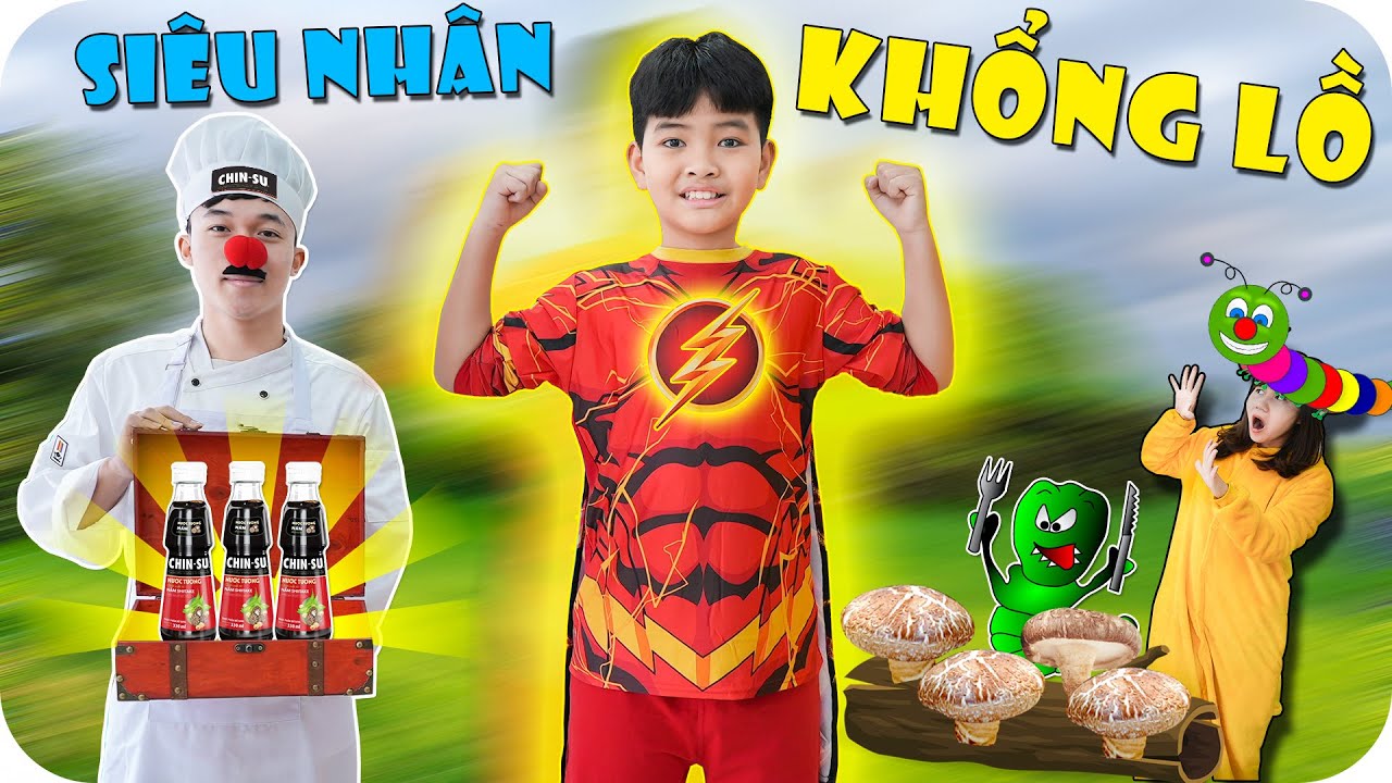 Siêu Nhân Nhí Đánh Bại Đại Vương Sâu ♥ Min Min TV Minh Khoa