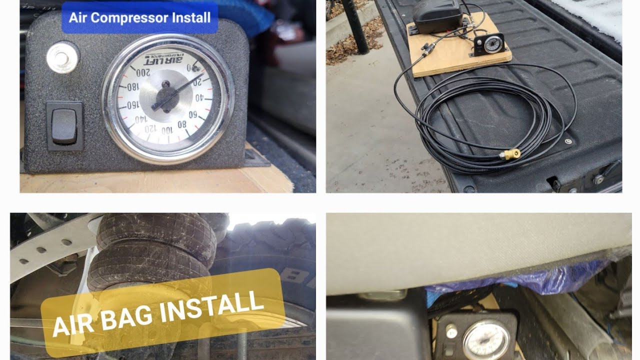 How to Air Bag a Truck. Airbag Suspension kit with Onboard Compressor (overview)