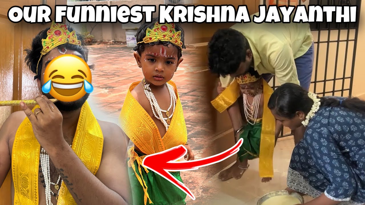 Krishna Jayanthi with 2 Krishnar’s…🤩 First Celebration at New Home ❤️ Allu Loves Priya