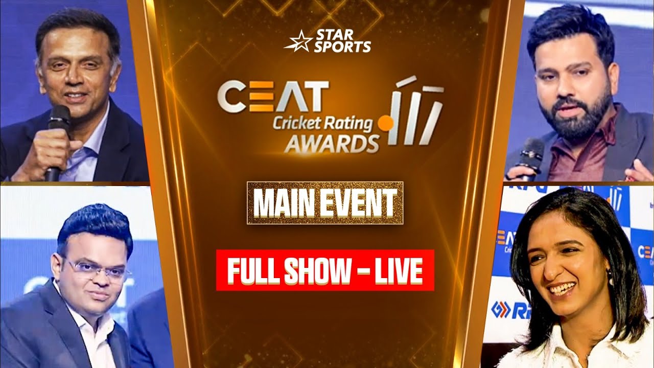 CEAT Cricket Rating Awards MAIN EVENT ✨ | FULL SHOW starring Rohit, Jay Shah, Dravid, Harmanpreet!