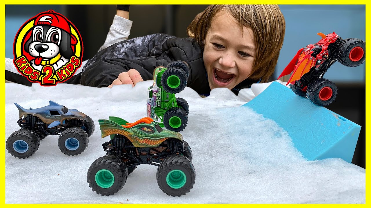 SNOW INSIDE OUR HOUSE 🌨 MONSTER JAM Garage, Downhill Racing, & DIY Monster Truck ARENA COMPILATION