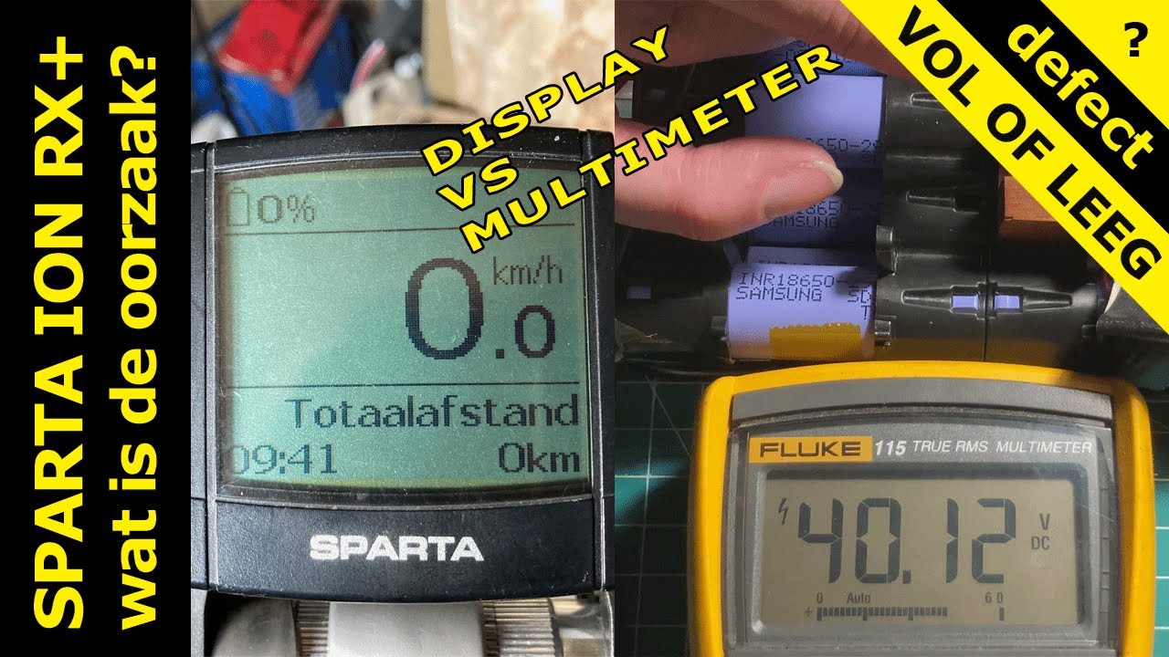 Sparta ION RX+ 0% knippert op display maar accu zit vol! Weer een storing, wat is nu de oorzaak? #1