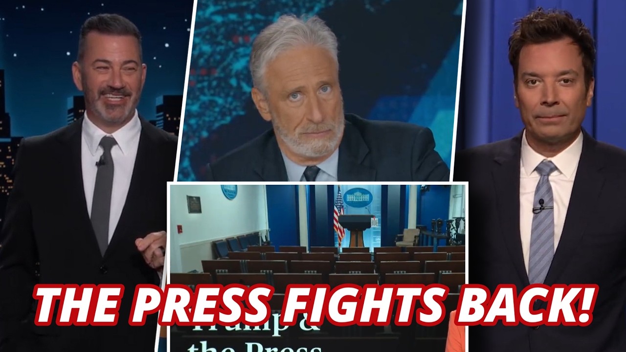 Trump&rsquo;s LATEST Attack on the PRESS Backfires SPECTACULARLY! 🎇 | Kimmel, Jon Stewart, & Jimmy Fallon
