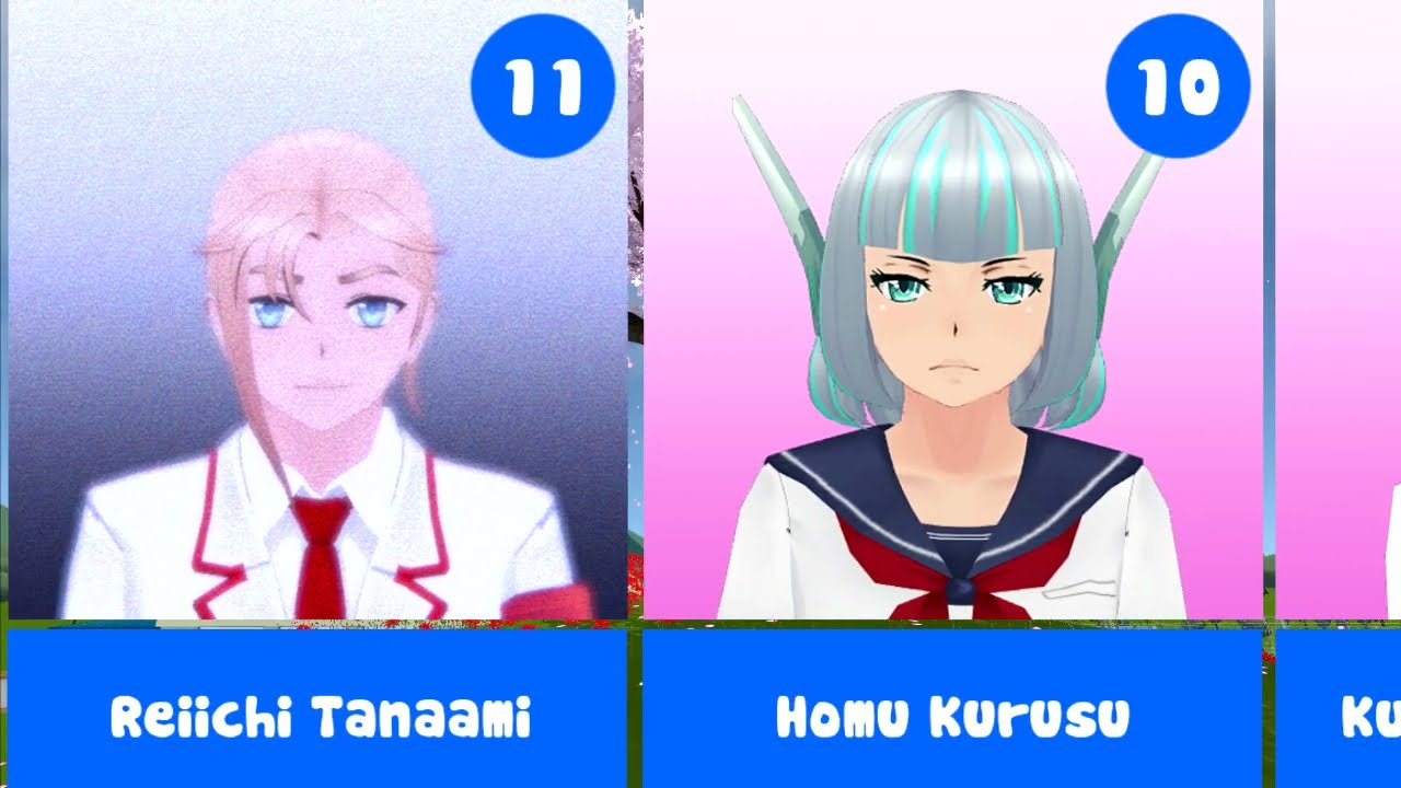 Most Intelligent students in Yandere Simulator