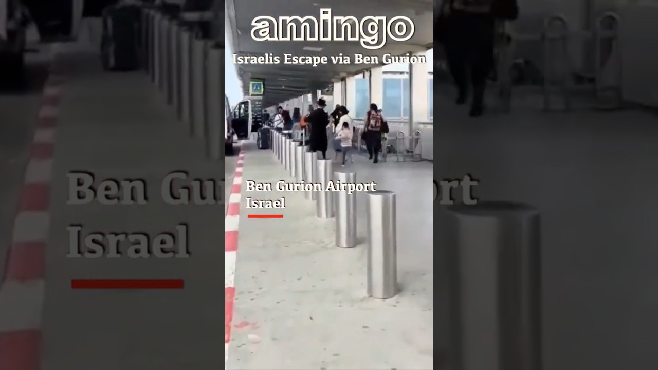 Israelis Desperate to Flee from Ben Gurion Airport Amid Iranian Strikes