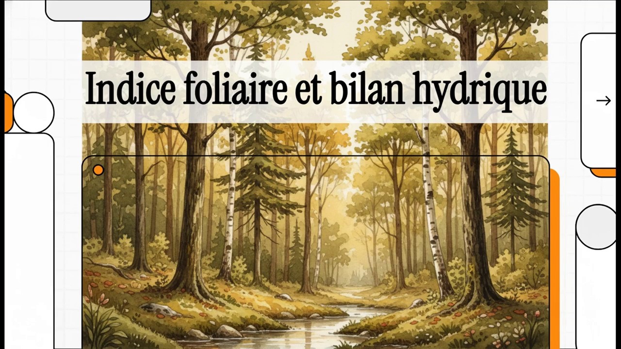 Indice foliaire et bilan hydrique | LAI maximal et évapotranspiration en forêt tempérée