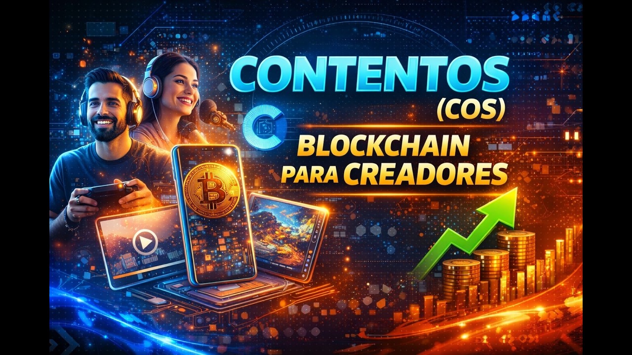 Contentos COS Blockchain para Creadores de Contenido y Econom&iacute;a Digital