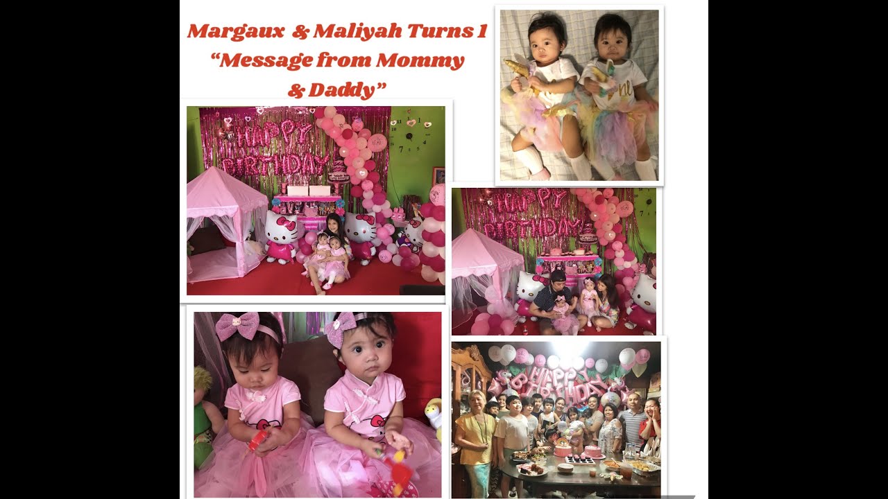 Message From Mommy and Daddy | Margaux & Maliyah Turns 1 (12/08/2020)
