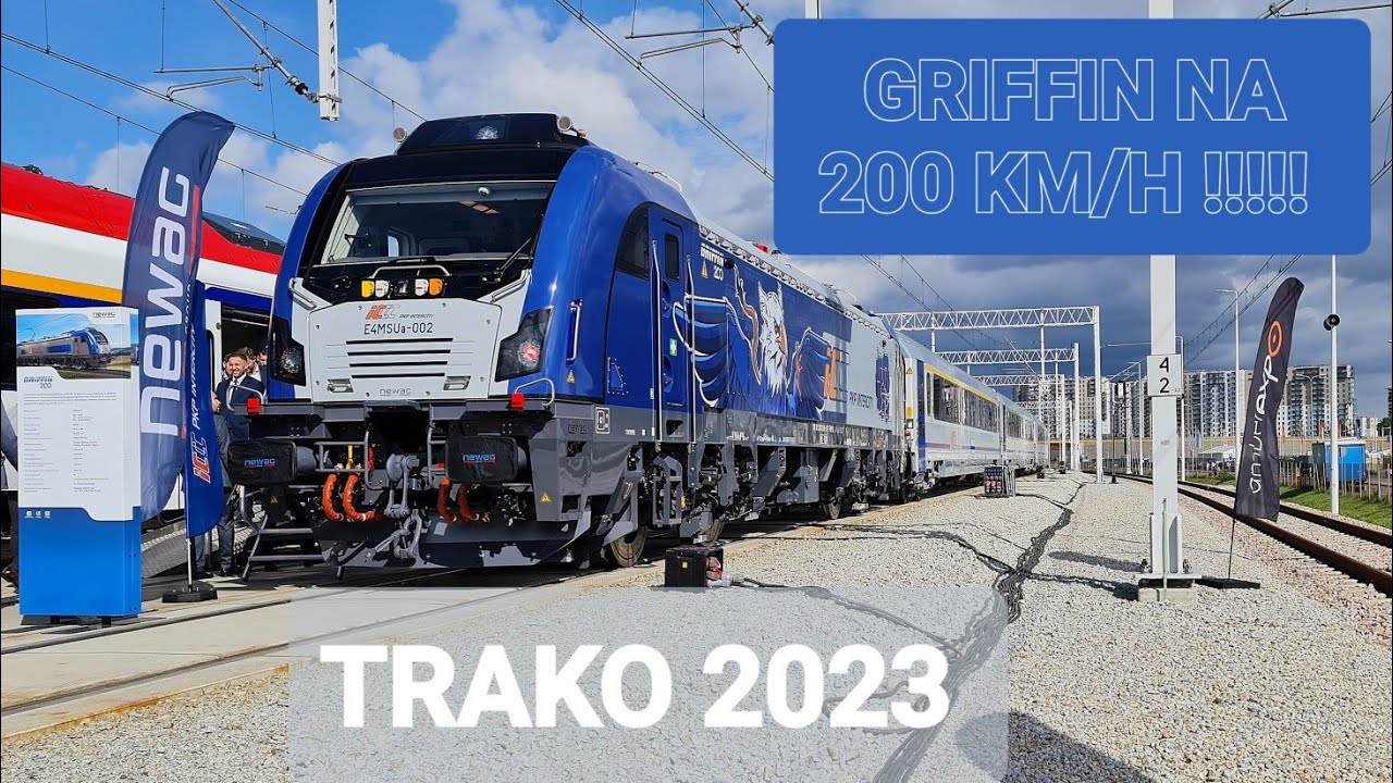TRAKO 2023 - Newag Griffin E4MSUa-002 na 200km/h - Prezentacja z bliska
