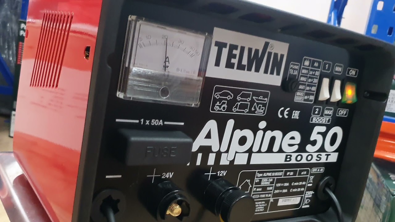 [ Testing ] Telwin Alpine 50 Boost - Máy Sạc Bình Ac Quy 1Kw 12V 24V Của Ý