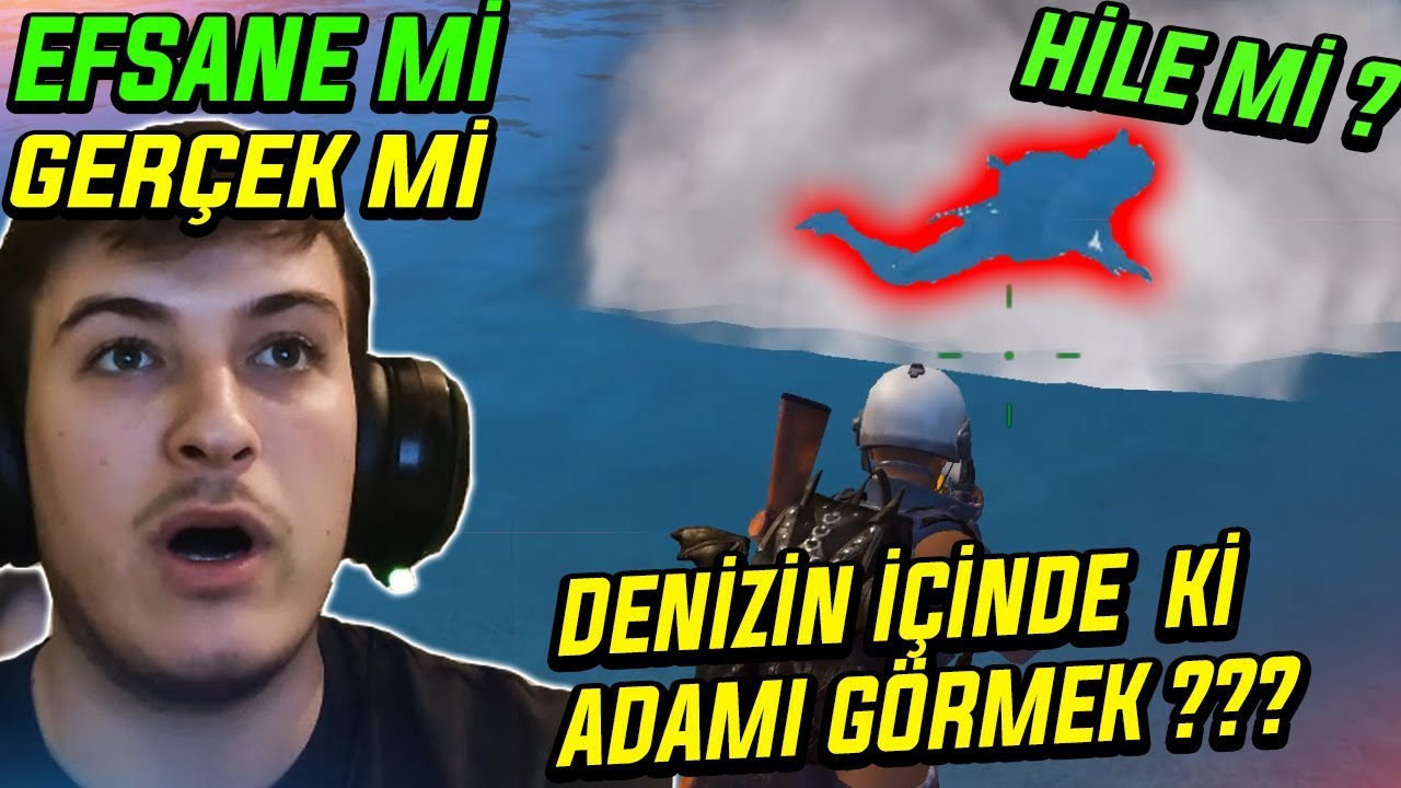DENİZİN İÇİNDE Kİ ADAMI GÖRMEK MÜMKÜN MÜ ? EFSANE Mİ GERÇEK Mİ? PUBG Mobile