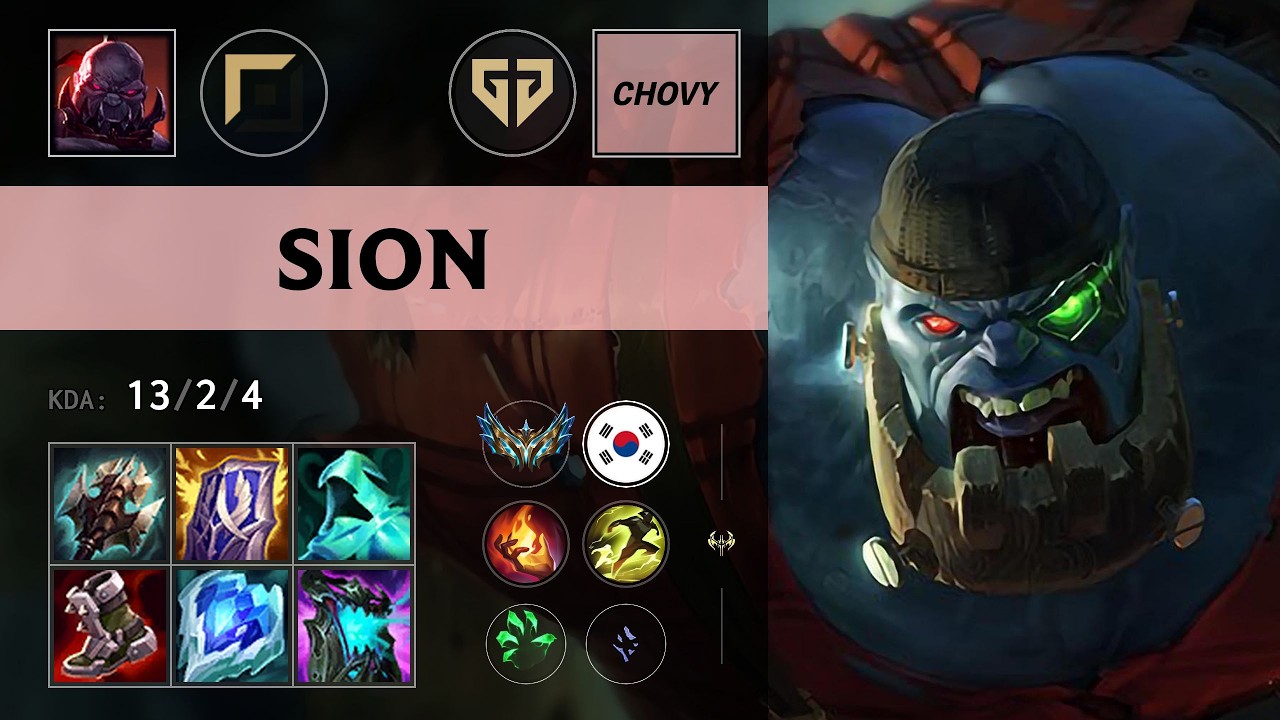 (GEN Chovy) Sion Top vs Yone - KR Challenger Patch 26.13