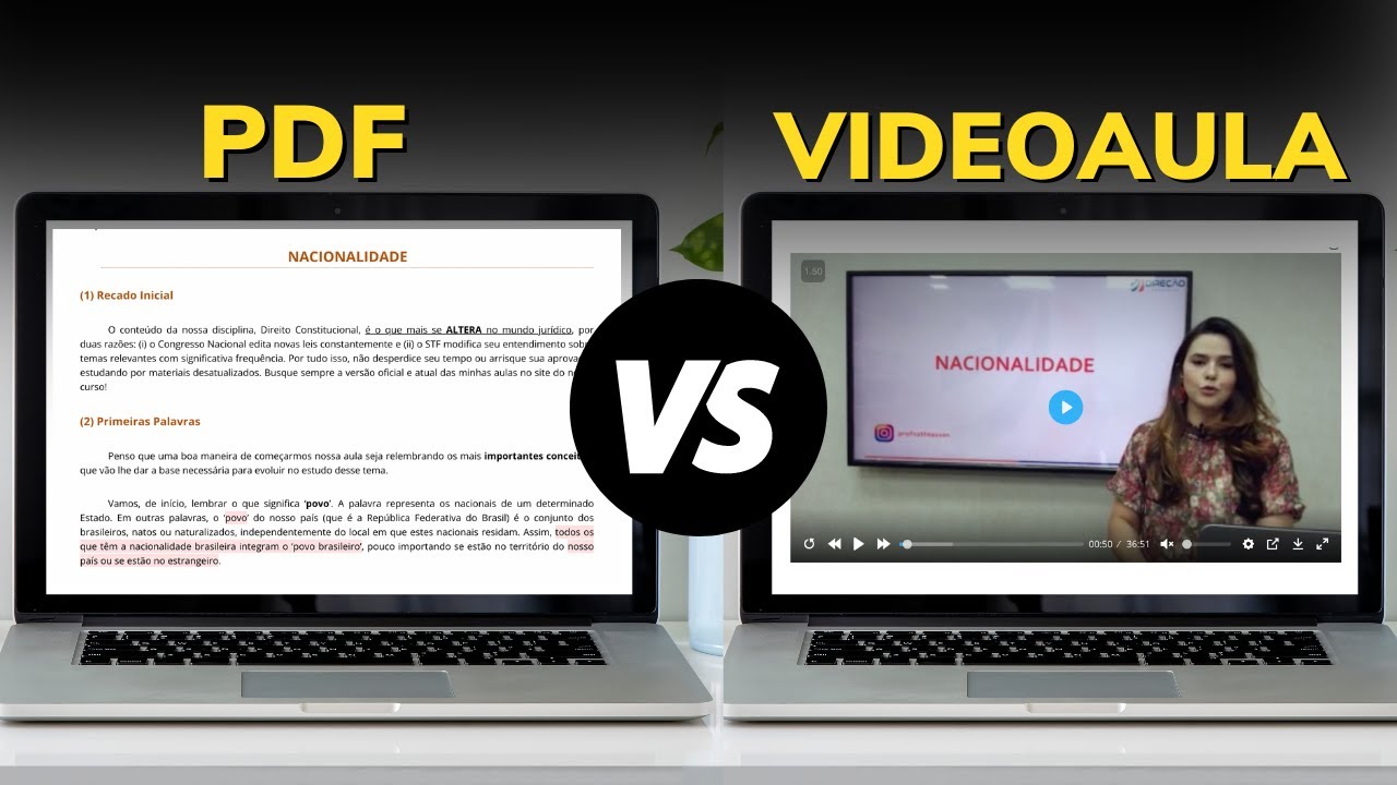 PDF OU VIDEOAULA: AFINAL QUAL É O MELHOR MATERIAL DE ESTUDOS?
