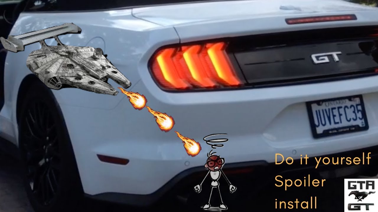 Spoiler  install on my 2019 Mustang GT Convertible