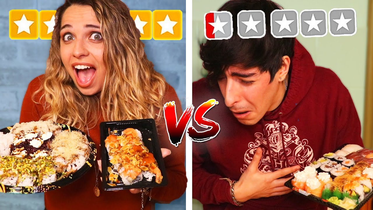 PROVIAMO IL SUSHI PIU' VALUTATO E QUELLO MENO VALUTATO! *DA DENUNCIA*