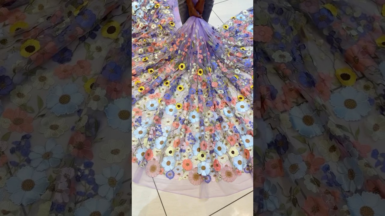 Dream Applique Net Embroidery fabric
