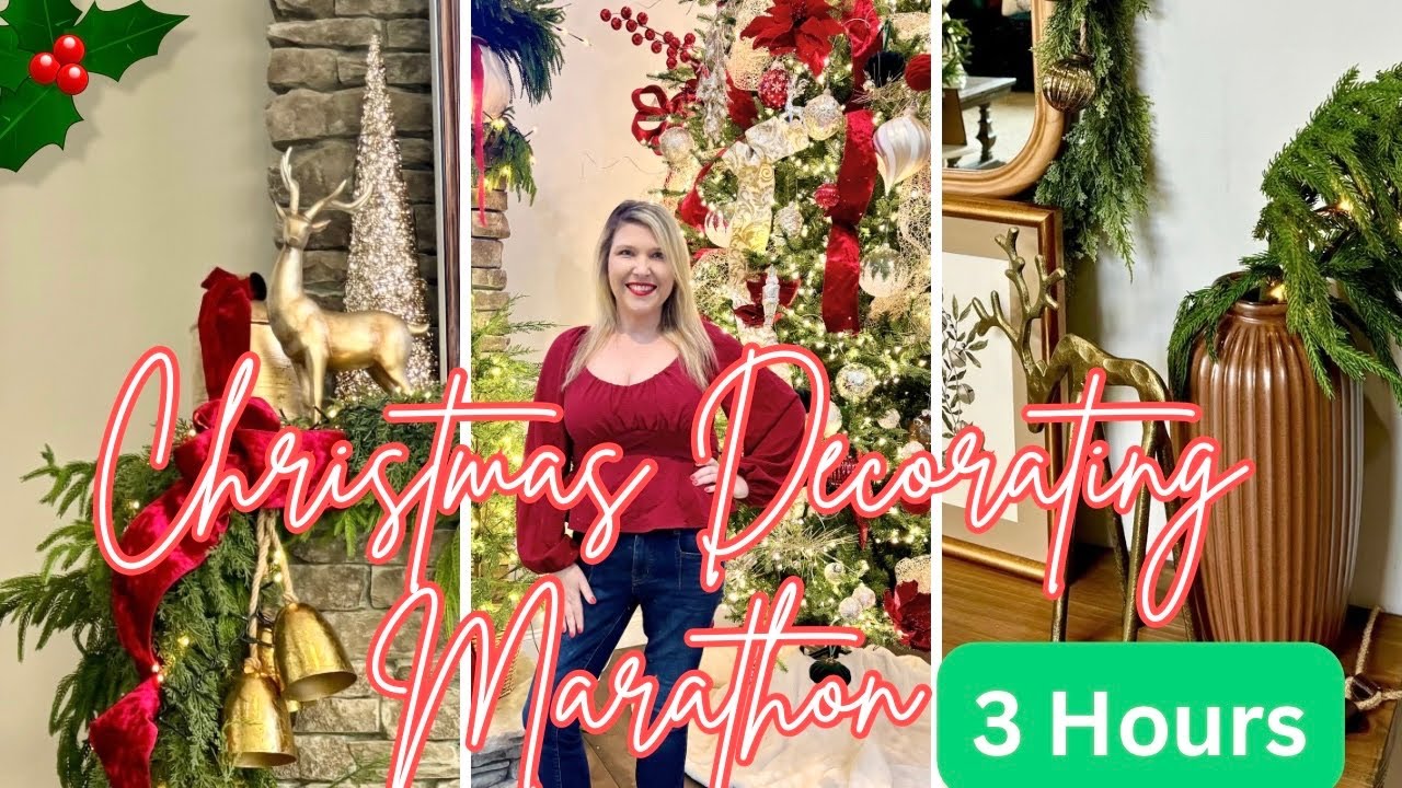 🌲ULTIMATE Christmas Decorating Marathon Nonstop Holiday Inspiration | Stunning Christmas Vignettes 