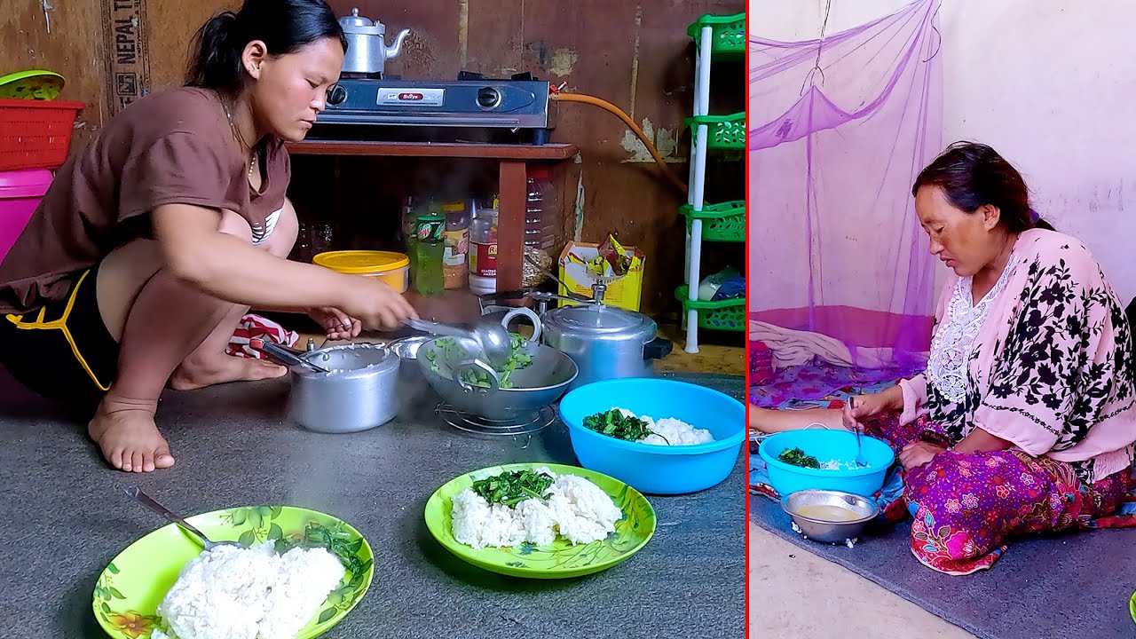 Rita cooking for her sister in law new mother || life in rural Nepal || @rojanRita