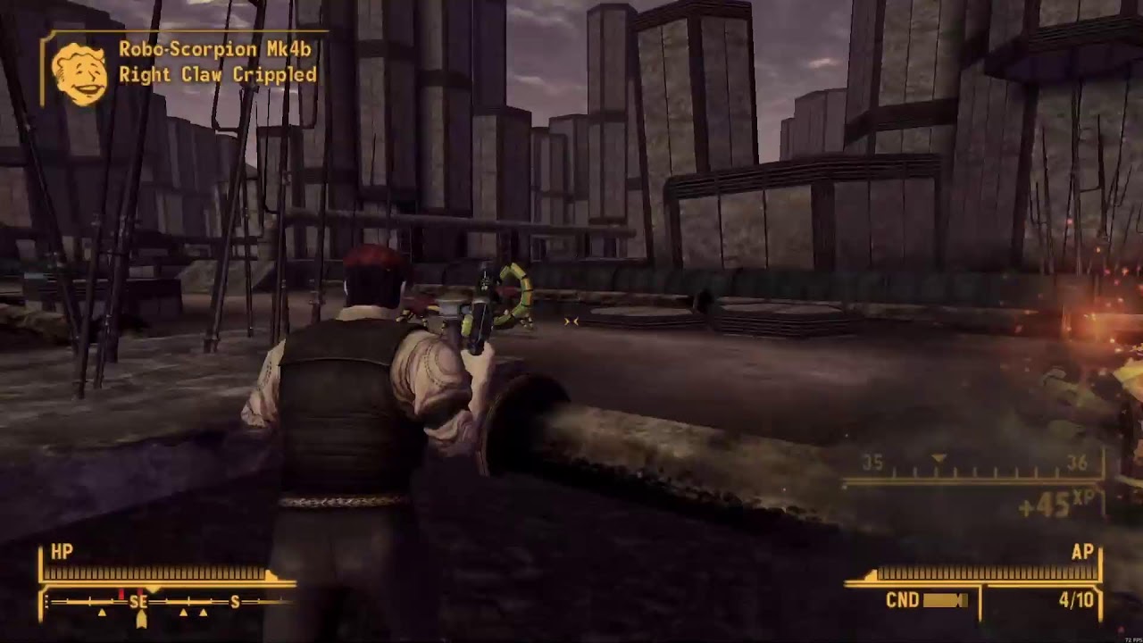 Fallout New Vegas. My brain hurts. Why does my spine feel weird? I have no heart.