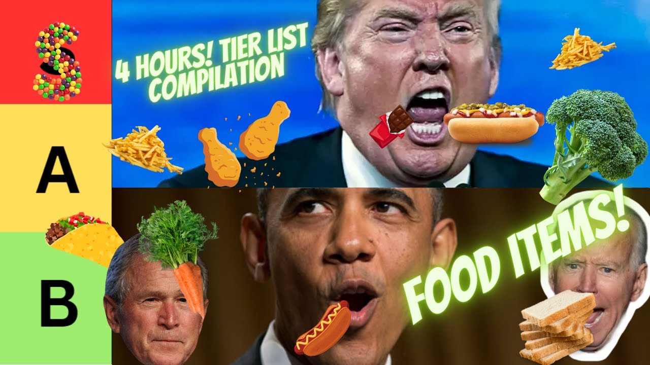 US Presidents Rank Food For 4 Hours! (Food Tier List Compilation)