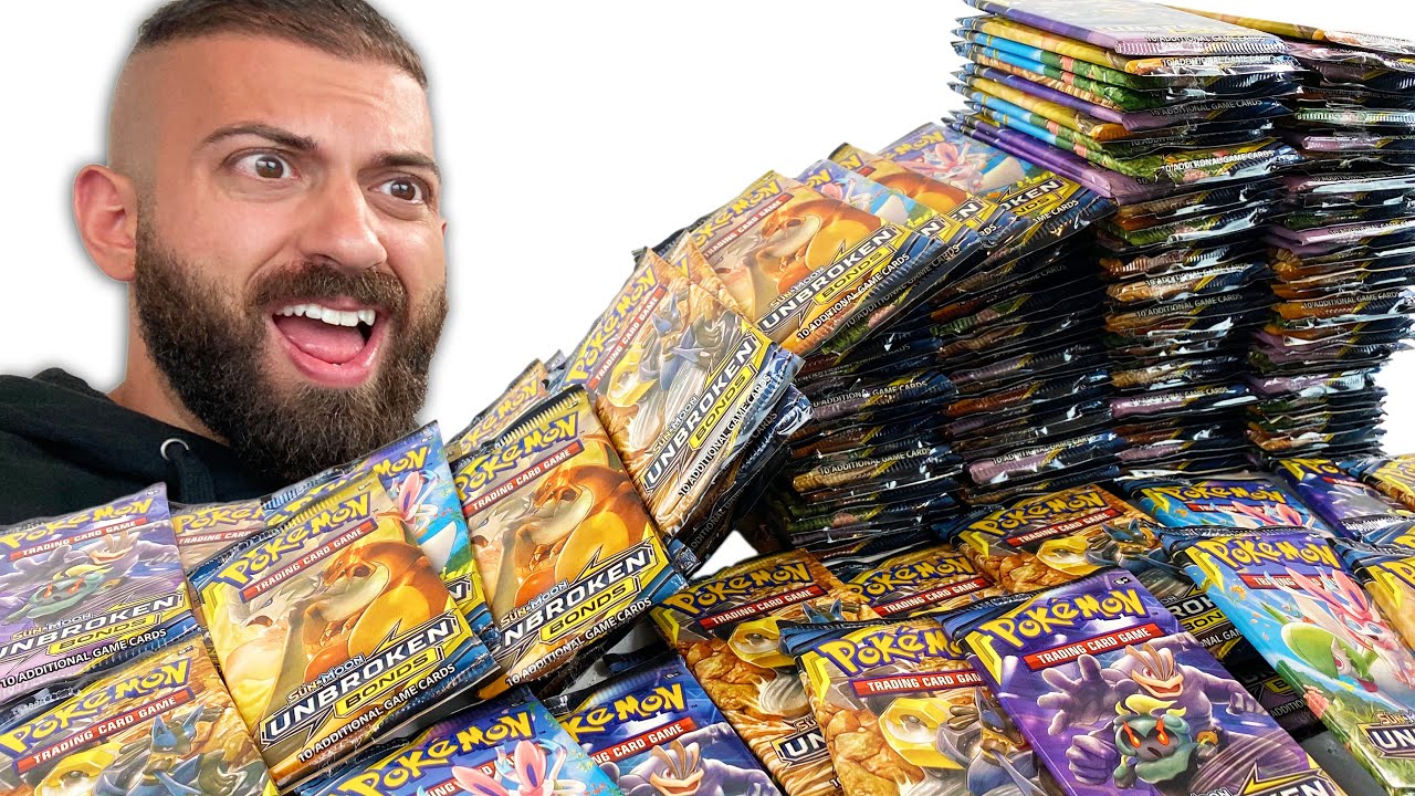 Pokemon Cards Opening / 170 Packs of Unbroken Bonds!