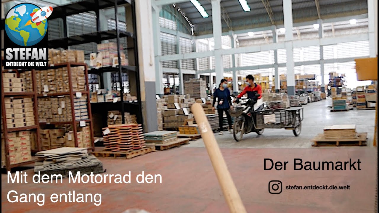 In Thailand im Baumarkt. & Ein typisches Missverständnis & ein Motorrad zwischen den Gängen