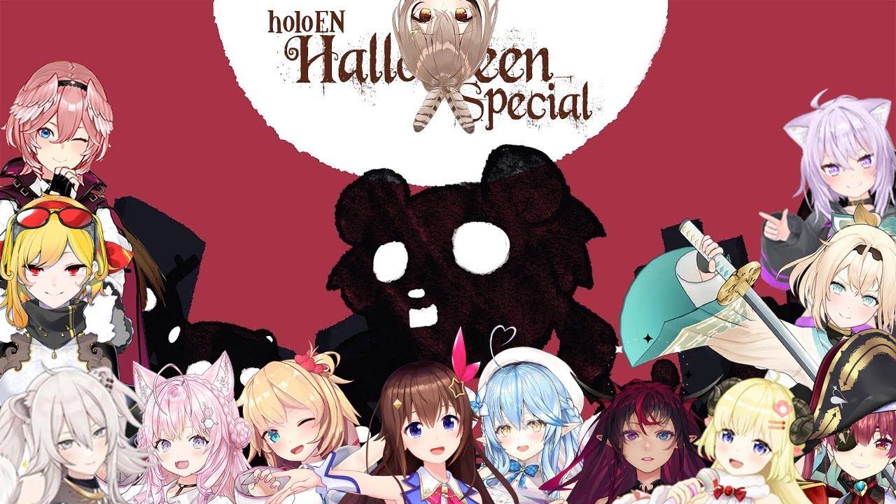 Hololive members reactions to Halloween Bae in Holocure [Hololive clips]