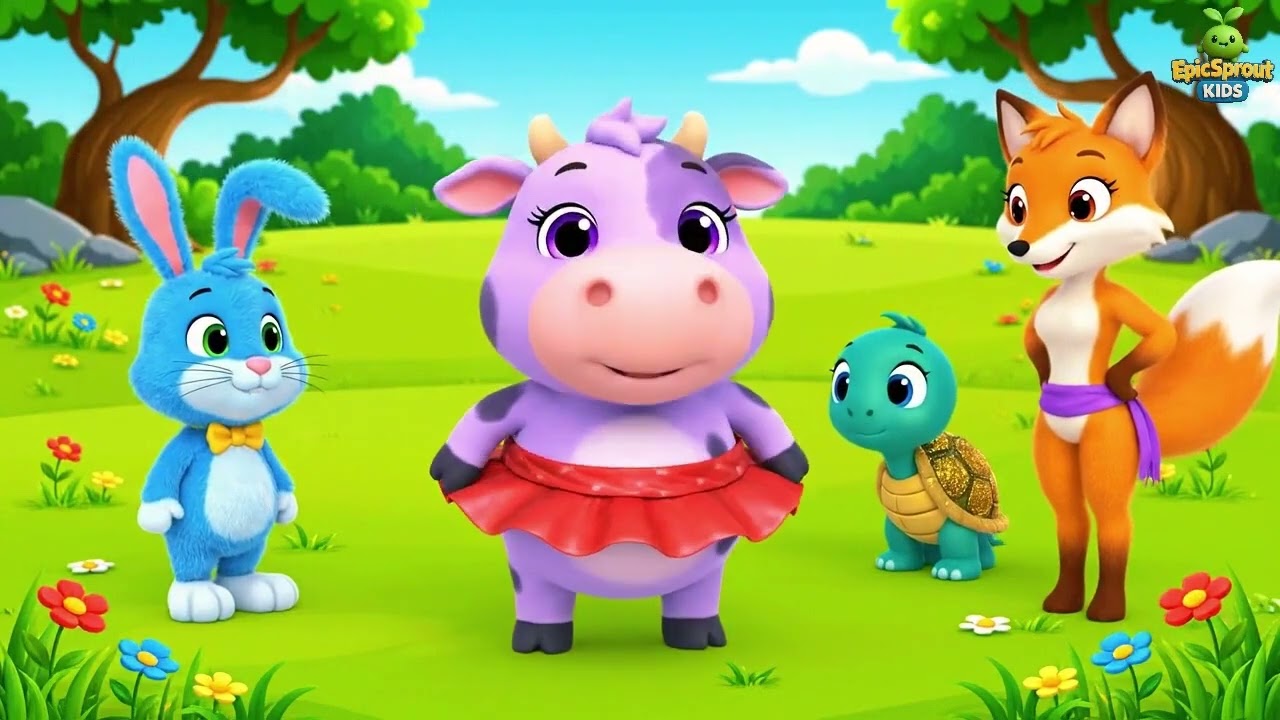 French | La Vache Qui a Appris le Ballet | The Cow Who Learned Ballet | Kids Song 🐄💃