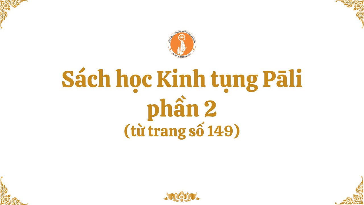 Sách học kinh tụng Pāli 2