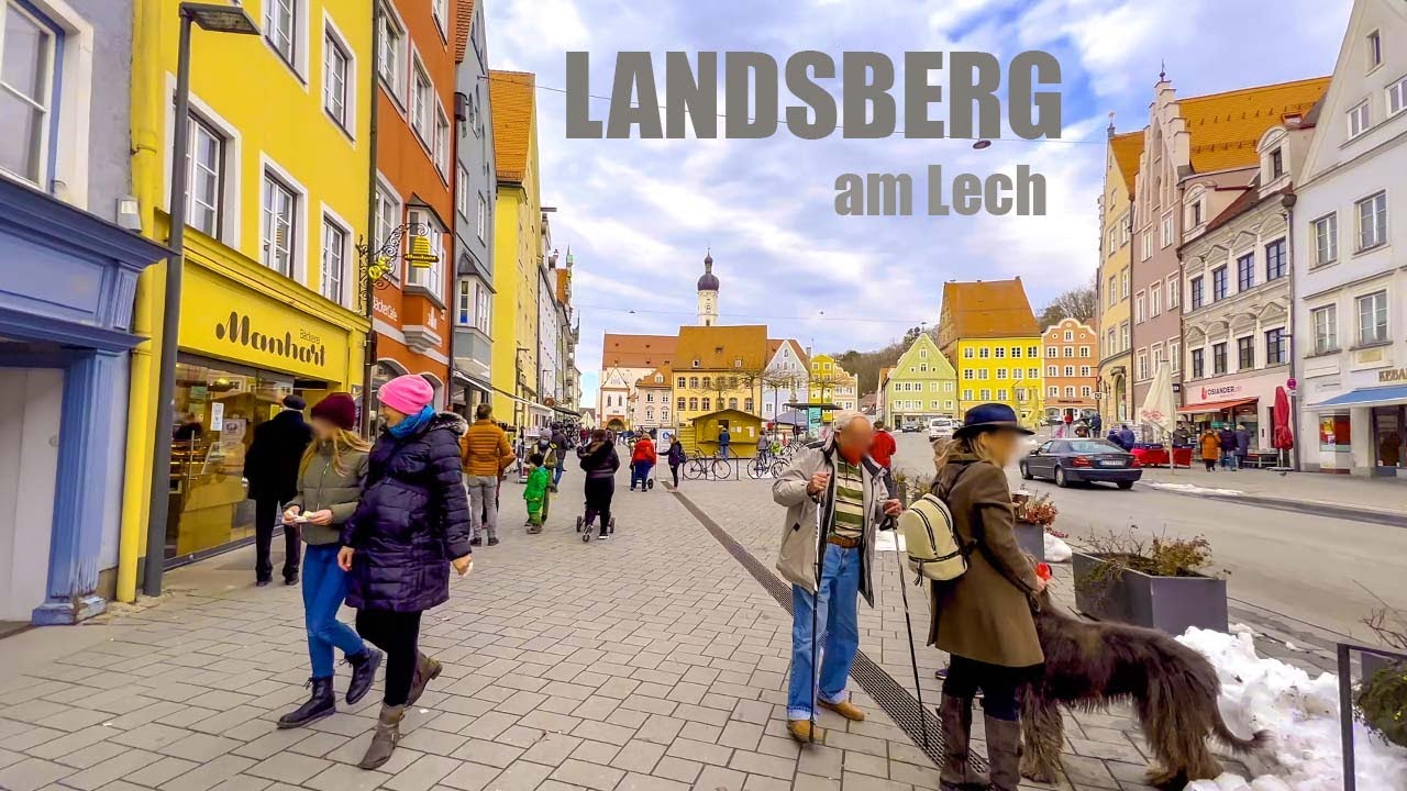 Landsberg am Lech Walking Tour ASMR 4K HDR
