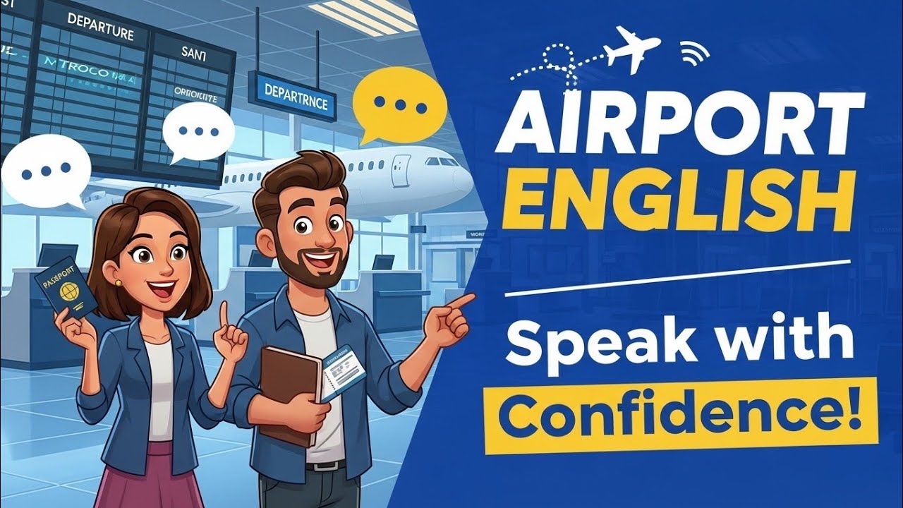 Learn Airport English Conversation | Travel Vocabulary & Phrases for Beginners ✈️ | Daily English 