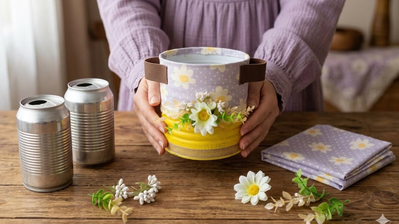 ¡No tires tus LATAS de aluminio! Mira lo que hice con esta idea de reciclaje