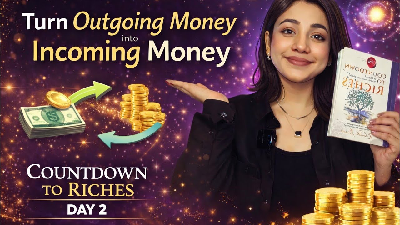 Turn Outgoing Money into incoming Money | Countdown to Riches by Rhonda Byrne | FREE course Day -2