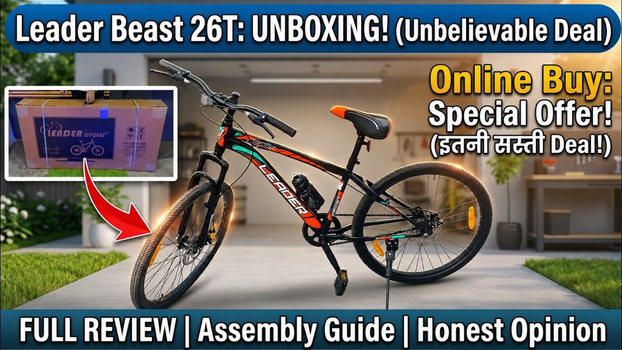 Leader Beast 26t Cycle Unboxing |Leader Beast 26T Cycle Single Speed Flipkart Review & Unboxing