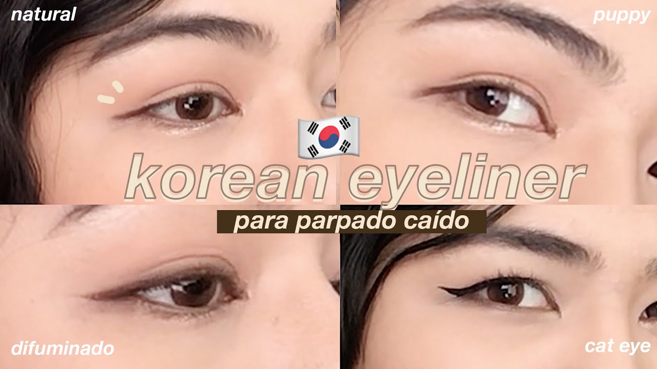 🇰🇷 4 DELINEADOS ESTILO COREANO PARA PÁRPADO CAÍDO paso a paso | priso blossom